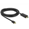 Videokabel-Adapter DeLOCK 83699 Mini DisplayPort auf HDMI 2 m Schwarz
