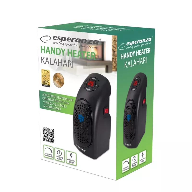 Handlicher Heizlüfter 400W Kalahari