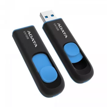ADATA 64GB DashDrive UV128 USB-Stick USB Typ-A 3.2 Gen 1 (3.1 Gen 1) Schwarz, Blau