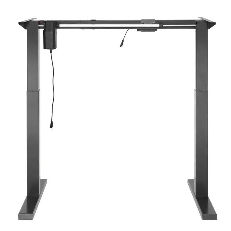 Ergo Office Höhenverstellbarer Elektrischer Schreibtisch, Grau, Max. Höhe 123 cm, 80 kg - ohne Tischplatte, für Steh- und Sitzarbeit, ER-433