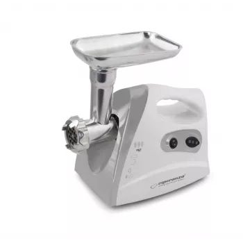 Elektrischer Fleischwolf ESPERANZA EKM012E 600 W, Grau, 2,6 kg, Rückwärtslauf, Wursthorn, Kebbe-Hersteller