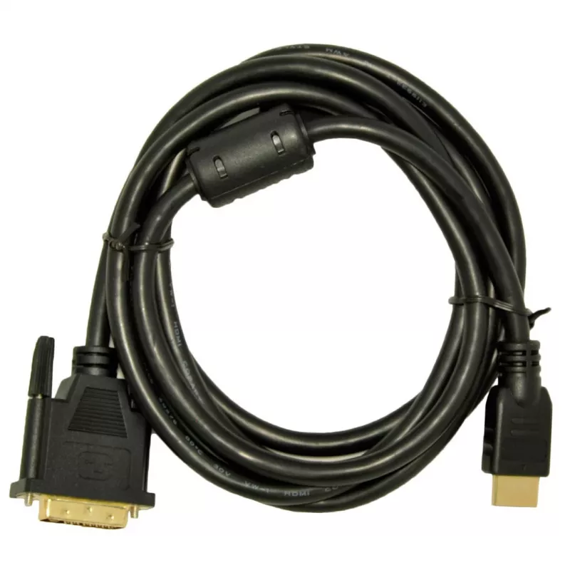 Akyga AK-AV-11 HDMI-auf-DVI-D-Kabel (24+1), 1,8 m, schwarz