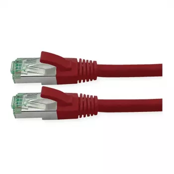 ROLINE RM Patchkabel Cat.6A S/FTP (PiMF), Rot, 1 m