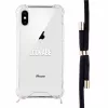 Lookabe Halsketten-Handyhülle für iPhone XS Max, Gold/Schwarz