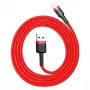 Baseus Cafule USB Lightning-Kabel 2,4A 1m (schwarz + rot)