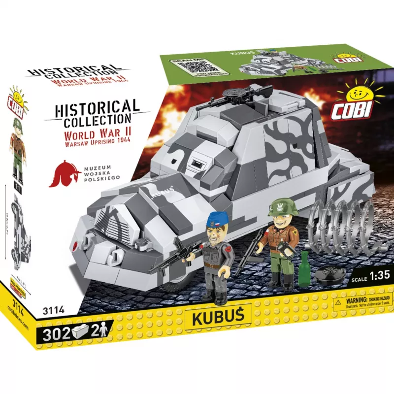 COBI 3114 Historical Collection Behelfspanzerwagen Kubuś, Warschauer Aufstand, 302 Teile