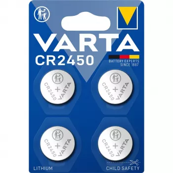 Einwegbatterie Varta CR2450 Lithium 10 Jahre Garantie