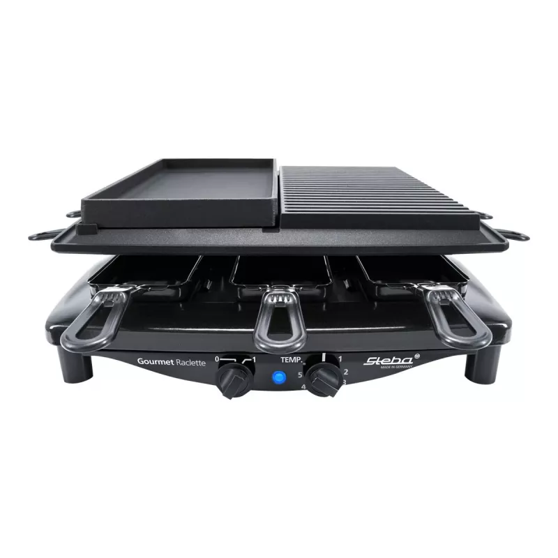 Steba RC 4 Plus Deluxe Raclette-Grill, Schwarz