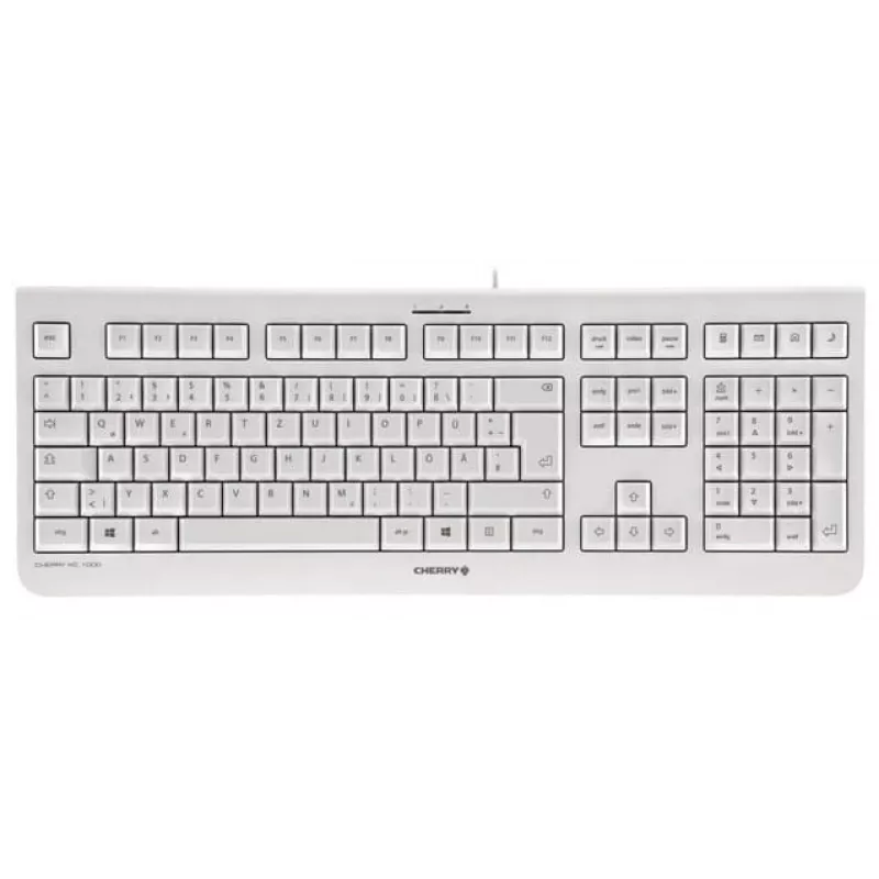 CHERRY KC 1000 Tastatur Home USB Schweizer Layout Grau