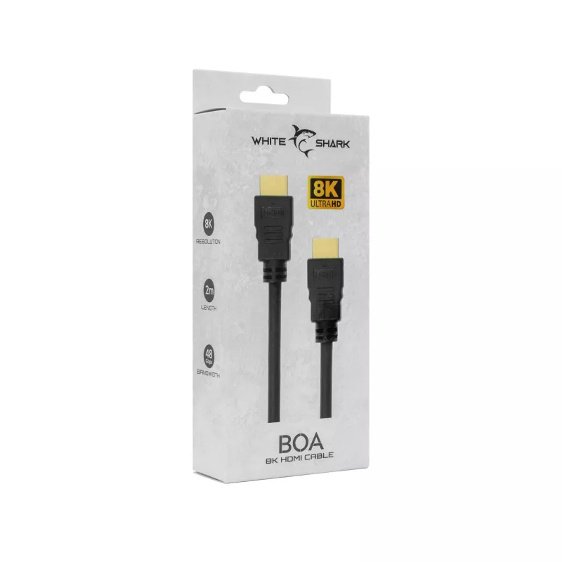 HDMI-Kabel White Shark BOA 2.1 M/M 2m 8K@60Hz