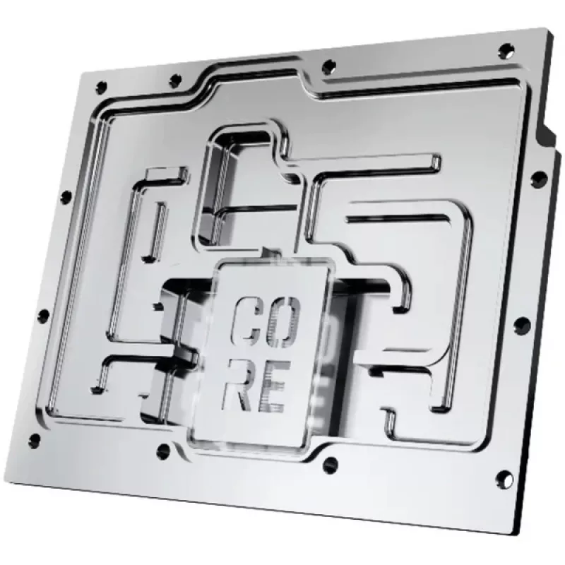 Alphacool Core RX 9070 XT Aorus Elite GPU-Wasserkühler mit Backplate, transparent/chrom (14780)