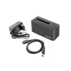 Natec Kangaroo NSD-0954 HDD-Dockingstation für 2,5/3,5-Zoll-SATA, USB 3.2 Gen 1, Schwarz