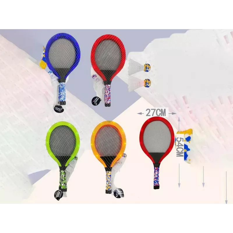 Beach-Tennisschläger Madej 005656 Leuchtdesign – einteiliges Paddel für das Strandspiel