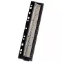 WEDO Business 67 9401 Taschenlocher, 4-fach Lochung, Stanzleistung 3 mm, Kunststoff mit Metallschiene, Schwarz