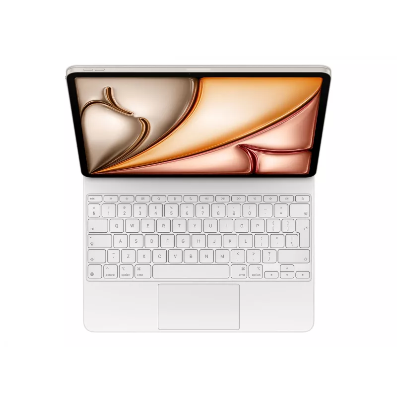 Apple Magic Keyboard QWERTY Englisch Weiß mit Trackpad