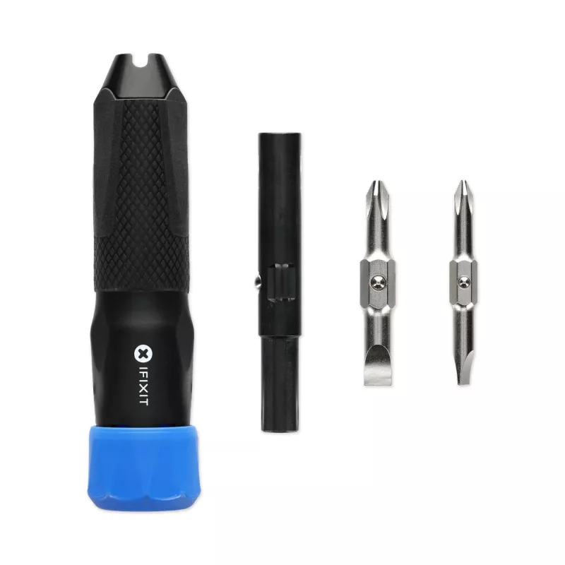 iFixit Narwhal 6-in-1 Schraubenzieher, arretierende Drehkappe, schwarz