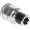 Gedore 1973312 Bit-Adapter, 3/8″ Vierkant auf 1/4″ Sechskant, Chrom