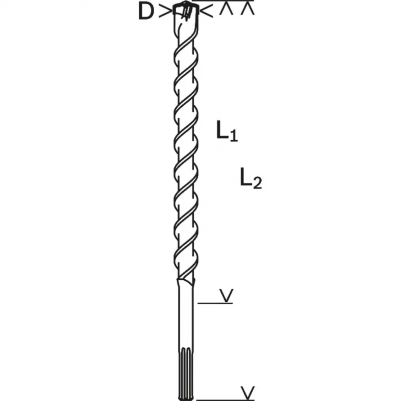 Spiralbohrer Bosch 2 608 586 805 Durchmesser 4 cm