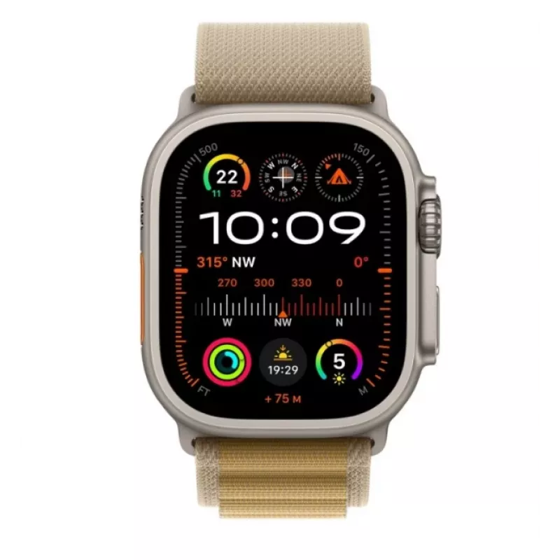 Apple Smartwatch MX4H3UL/A 49 mm GPS Always‑On Retina Display Natural Titan