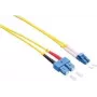 LogiLink - Patchkabel - LC Singlemode (M) auf SC Singlemode (M) - 2 m - Glasfaser - Duplex - 9/125 µm - OS2 - halogenfrei - gelb