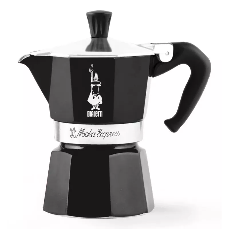 Bialetti Moka Express Moka-Kanne Schwarz