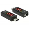 DeLOCK 65569 USB 2.0 Spannungs- und Stromtester Adapter, Schwarz