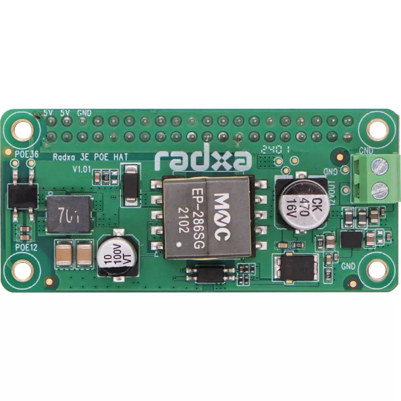 PoE-HAT ALLNET RA023 für RADXA Zero 3E – 802.3af-kompatibles Power-over-Ethernet-Modul