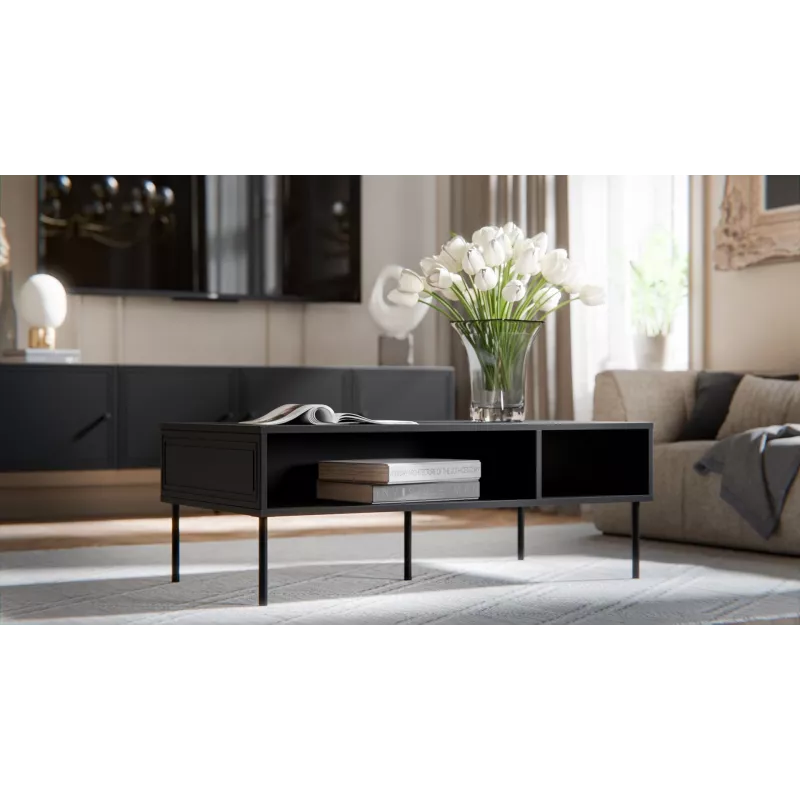 Cama PALAZZO BIS table/latrine 110x60x40 matt schwarz