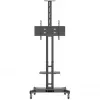 Hagor 8209 HP Twin Stand mobiler Bodenständer für 32-55 Zoll (81-140 cm) Displays, 45 kg, höhenverstellbar, schwarz