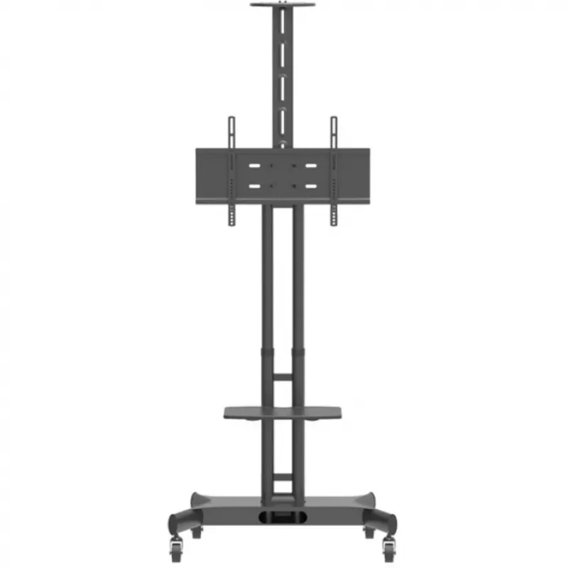 Hagor 8209 HP Twin Stand mobiler Bodenständer für 32-55 Zoll (81-140 cm) Displays, 45 kg, höhenverstellbar, schwarz