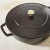 Staub Chistera 40511-472-0 Bräter 28 cm, rund, Gusseisen, 3,7 l, schwarz