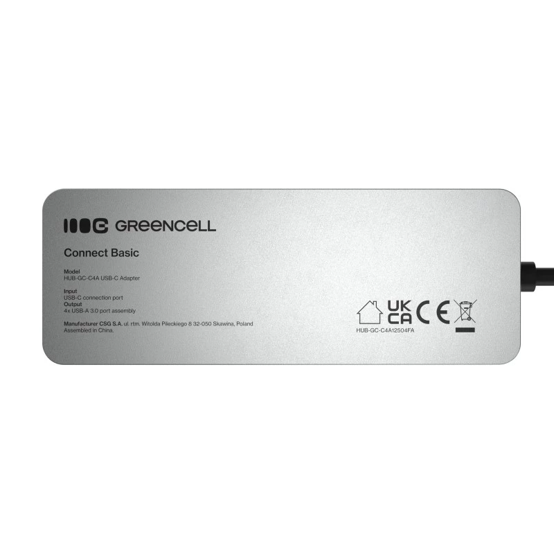 USB-Hub Green Cell HUB-GC-C4A — 4-Port USB-C 3.0 Hub