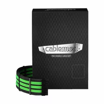CableMod C-Series PRO ModMesh 12VHPWR Kabel Kit für Corsair RM, RMi, RMx (Black Label) – schwarz/hellgrün