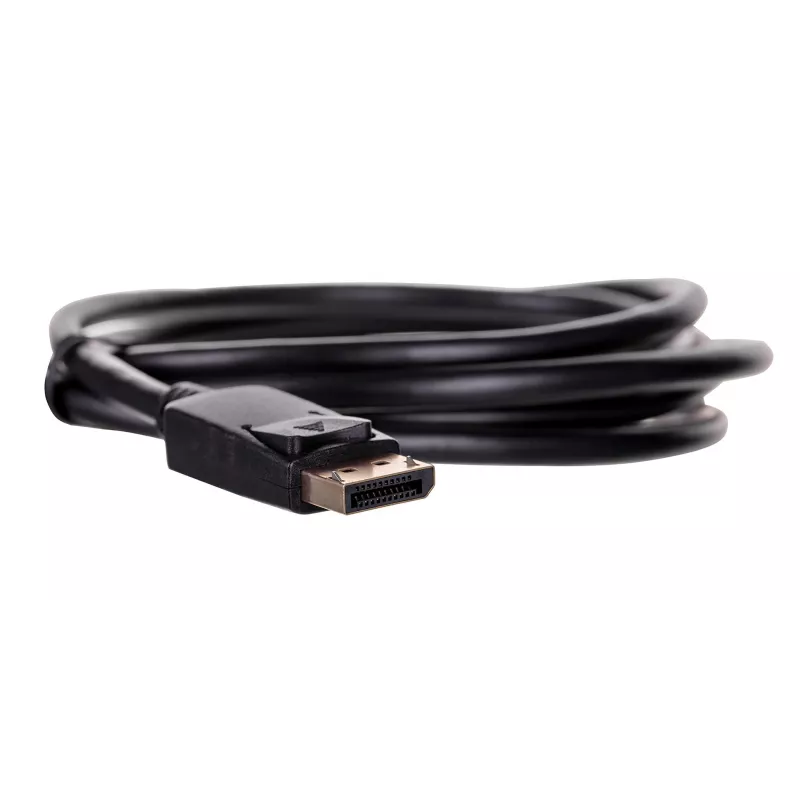 DisplayPort-Kabel SAVIO CL-136, DisplayPort Stecker–Stecker, 2 m, DP 1.2, vergoldete Kontakte, schwarz