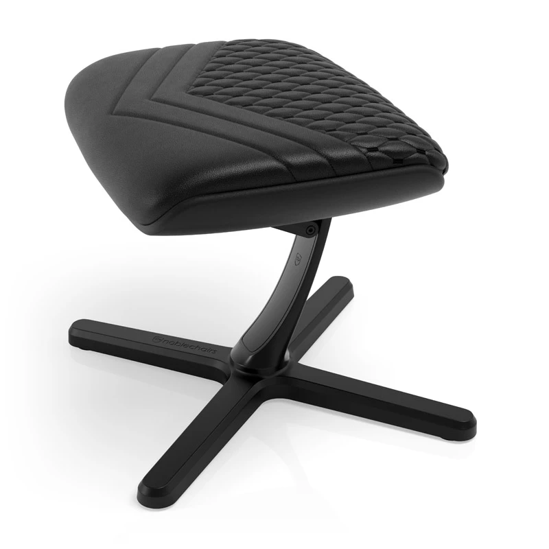 noblechairs Fußstütze 2, Echtleder, schwarz