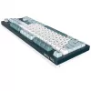 Montech MKey TKL Tastatur Gaming USB Dunkelgrau, Hellblau, Weiß