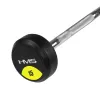 HMS GSL15 feste Hantel / gummierte gebrochene Stange 15 kg