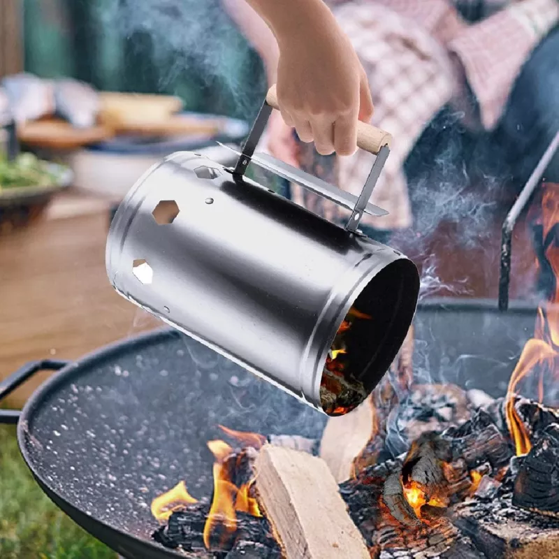 Anzündkamin BLAUPUNKT GCA01 tragbarer Kohleanzünder, kompaktes Design, einfach zu bedienen
