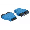 DeLOCK 65670 interner USB-3.0-Pfostenbuchsen-Adapter auf 2x USB-A