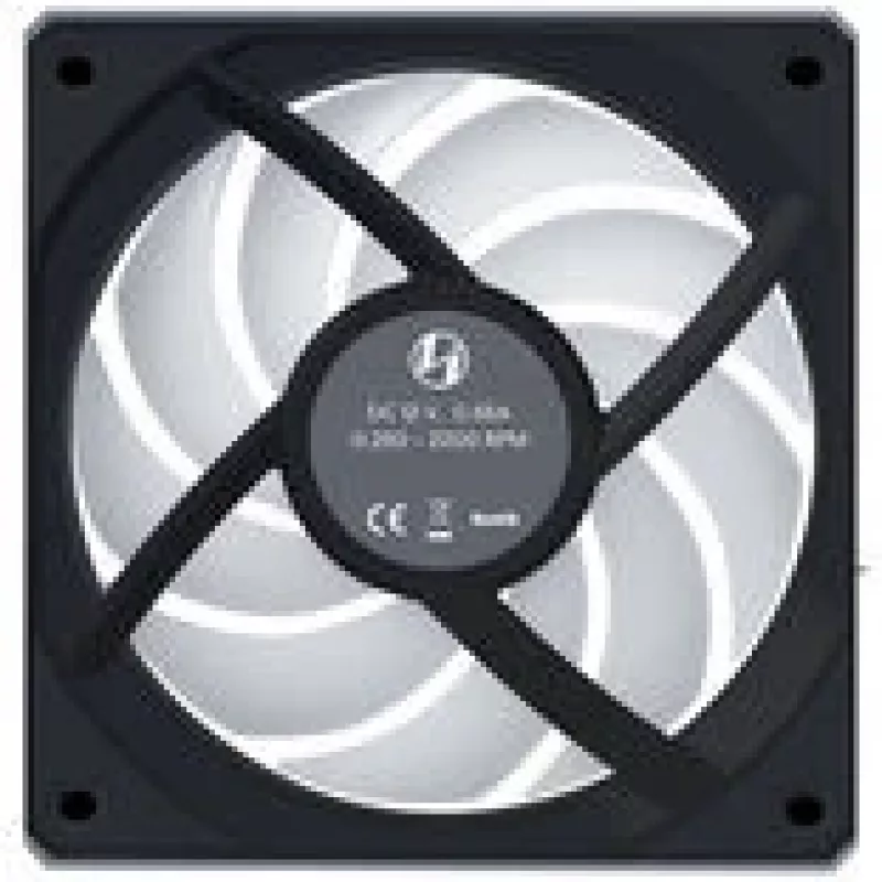 Lian Li UNI FAN CL120 Wireless Reverse Blade 12RCL1W1B 120-mm-Gehäuselüfter, schwarz