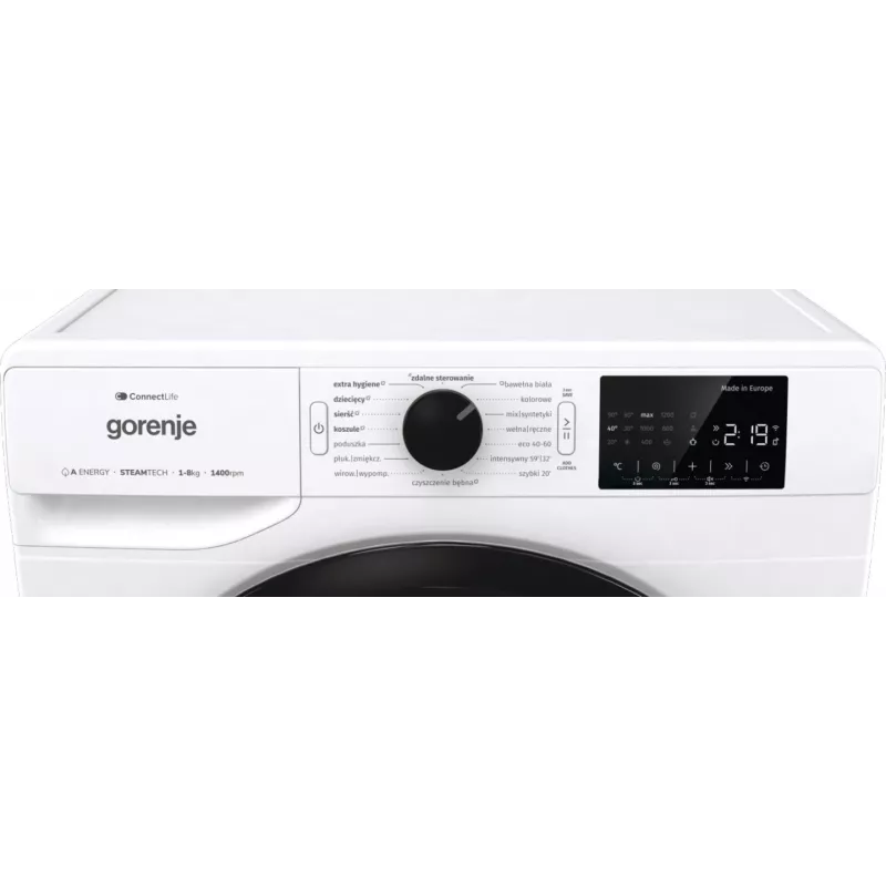 Gorenje G400 Freestanding Waschmaschine, 8 kg, 1400 U/min WPNEI84A1SWIFI/PL