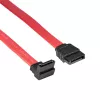 Akyga AK-CA-51 SATA-III-Kabel 6 Gb/s, gerade auf 90° gewinkelt, 0,5 m, Rot