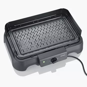 Tisch-Elektrogrill SEVERIN PG 8595 — 2000 W, rechteckige Grillfläche, schwarz