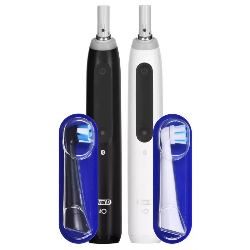 Oral-B iO Series 5 Duo Pack elektrische Zahnbürsten, Mattschwarz + Weiß (iOG5d.2J6.2K)