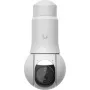 Ubiquiti UniFi G6 PTZ UVC-G6-PTZ-W IP-Überwachungskamera, 4K 8 MP (3864x2160), Dual-Objektiv, 10x Hybrid-Zoom, Innen und Außen, IP66, PoE, Decken-/Wand-/Mastmontage, 350° Drehbereich, Weiß