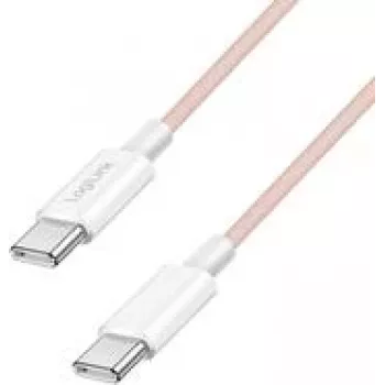 LogiLink USB 2.0 Type-C Kabel C/m> C/m Nylon 60W pink - Kabel - Digital/Daten (CU0345)