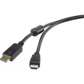 Renkforce RF-3301450 Videokabel-Adapter 0,5 m DisplayPort HDMI Schwarz (RF-3301450)