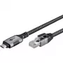 Goobay 70753 USB-C to RJ45 Ethernet CAT 6 Kabel for Stable Wired Internet Connection with Router/Modem/Network Switch/Replaces USB to RJ45 Adapter / 1