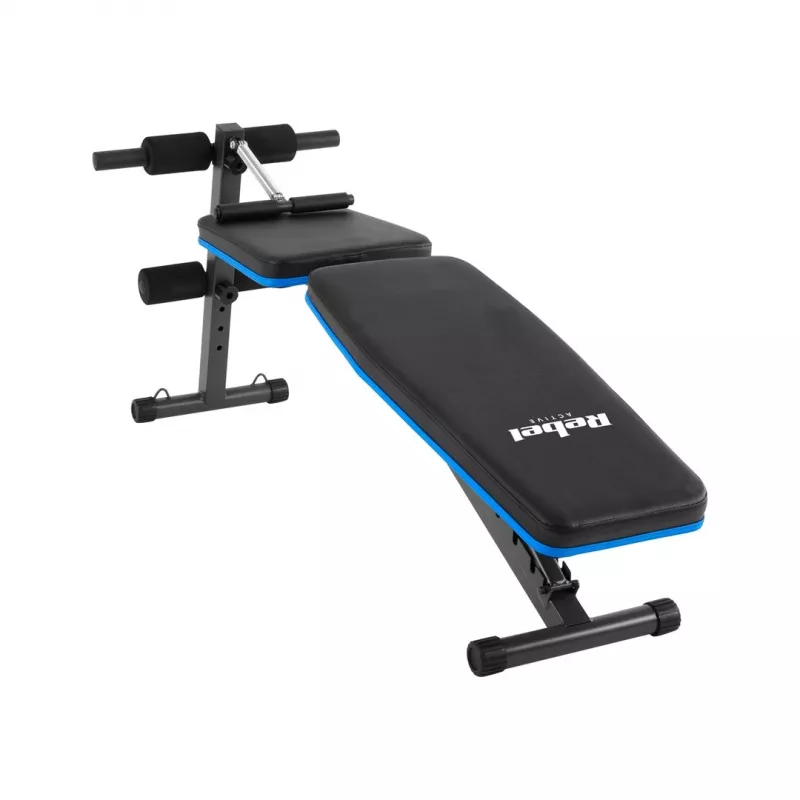 Verstellbare Trainingsbank Rebel RBA-2003 mit Beinfixierung und Widerstandsbändern