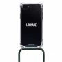 Lookabe Smartphone-Halskettenhülle für iPhone 7/8, Gold mit grünen Akzenten